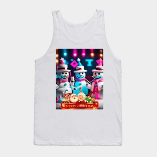 Snowman Christmas party Tank Top